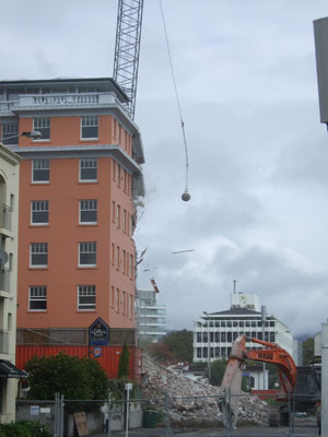 Demolishing a building